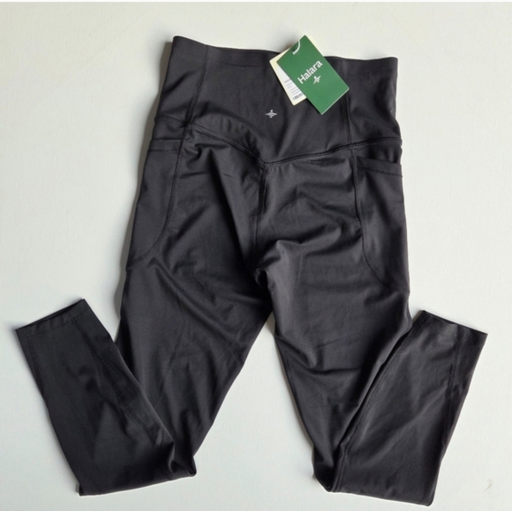 NWT- Halara Black UltraSculpt High-Waisted 7/8 Pocket Legging Women's Size Small - Picture 11 of 13